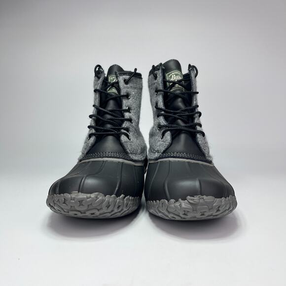 GH Bass & Co Harlequin Black & Gray Waterproof Winter Duck Boots Men's Size 10M - Picture 3 of 9